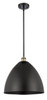 Bristol - 1 Light - 16 inch - Black Antique Brass - Pendant (516-1S-BAB-MBD-16-BK-LED)
