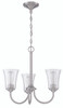 Gwyneth 3 Light Chandelier in Brushed Polished Nickel (50423-BNK)