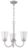Gwyneth 3 Light Chandelier in Brushed Polished Nickel (50423-BNK)
