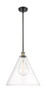 Berkshire - 1 Light - 16 inch - Black Antique Brass - Pendant (516-1S-BAB-GBC-162-LED)