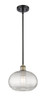 Ithaca - 1 Light - 10 inch - Black Antique Brass - Mini Pendant (516-1S-BAB-G555-10CL)