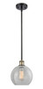 Athens - 1 Light - 8 inch - Black Antique Brass - Mini Pendant (516-1S-BAB-G125-8-LED)