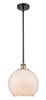 Farmhouse Chicken Wire - 1 Light - 10 inch - Black Antique Brass - Mini Pendant (516-1S-BAB-G121-10CSN)