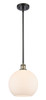Athens - 1 Light - 10 inch - Black Antique Brass - Mini Pendant (516-1S-BAB-G121-10-LED)