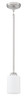 Bolden 1 Light Mini Pendant in Brushed Polished Nickel (White Glass) (50591-BNK-WG)