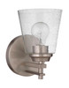 Drake 1 Light Wall Sconce in Brushed Polished Nickel (19606BNK1)