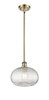 Ithaca - 1 Light - 10 inch - Antique Brass - Mini Pendant (516-1S-AB-G555-10CL)