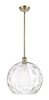 Athens Water Glass - 1 Light - 13 inch - Antique Brass - Pendant (516-1S-AB-G1215-14-LED)