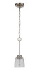 Serene 1 Light Mini Pendant in Brushed Polished Nickel (49991-BNK)