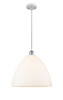 Bristol - 1 Light - 16 inch - White Polished Chrome - Cord hung - Pendant (516-1P-WPC-GBD-161-LED)