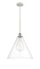 Berkshire - 1 Light - 16 inch - White Polished Chrome - Cord hung - Pendant (516-1P-WPC-GBC-162-LED)