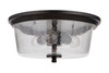 Tyler 3 Light Flushmount in Flat Black (50283-FB)