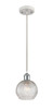 Athens - 1 Light - 6 inch - White Polished Chrome - Cord hung - Mini Pendant (516-1P-WPC-G122C-6CL)