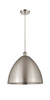 Bristol - 1 Light - 16 inch - Brushed Satin Nickel - Cord hung - Mini Pendant (516-1P-SN-MBD-16-SN)