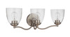 Hillridge 3 Light Vanity Light in Brushed Polished Nickel (19923BNK3)