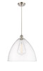 Bristol - 1 Light - 16 inch - Brushed Satin Nickel - Cord hung - Pendant (516-1P-SN-GBD-162)