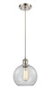 Athens - 1 Light - 8 inch - Brushed Satin Nickel - Cord hung - Mini Pendant (516-1P-SN-G122-8-LED)