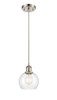 Athens - 1 Light - 6 inch - Brushed Satin Nickel - Cord hung - Mini Pendant (516-1P-SN-G122-6-LED)