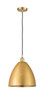 Bristol - 1 Light - 12 inch - Satin Gold - Cord hung - Mini Pendant (516-1P-SG-MBD-12-SG-LED)