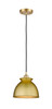 Adirondack - 1 Light - 8 inch - Satin Gold - Cord hung - Mini Pendant (516-1P-SG-M14-SG)