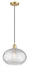Ithaca - 1 Light - 12 inch - Satin Gold - Cord hung - Mini Pendant (516-1P-SG-G555-12CL)