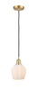 Norfolk - 1 Light - 6 inch - Satin Gold - Cord hung - Mini Pendant (516-1P-SG-G461-6)