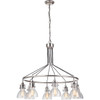 State House 8 Light Chandelier in Polished Nickel (51228-PLN)