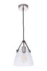 Hagen 1 Light Pendant in Polished Nickel (51391-PLN)