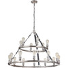 Huxley 18 Light Chandelier In Polished Nickel (48118-PLN)