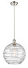 Athens Deco Swirl - 1 Light - 12 inch - Polished Nickel - Cord hung - Mini Pendant (516-1P-PN-G1213-12-LED)