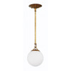 Orion 1 Light Mini Pendant in Patina Aged Brass (50791-PAB)
