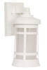 Resilience 1 Light Small Outdoor Wall Lantern in Textured White (ZA2304-TW)