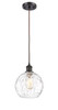 Athens Water Glass - 1 Light - 8 inch - Oil Rubbed Bronze - Cord hung - Mini Pendant (516-1P-OB-G1215-8-LED)
