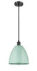 Plymouth - 1 Light - 9 inch - Matte Black - Cord hung - Mini Pendant (516-1P-BK-MBD-9-SF)