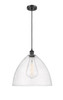 Bristol - 1 Light - 16 inch - Matte Black - Cord hung - Pendant (516-1P-BK-GBD-164)