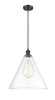 Berkshire - 1 Light - 16 inch - Matte Black - Cord hung - Pendant (516-1P-BK-GBC-162-LED)
