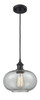 Gorham - 1 Light - 10 inch - Matte Black - Cord hung - Mini Pendant (516-1P-BK-G247-LED)