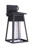 Becca 1 Light Medium Outdoor Wall Lantern in Textured Black (ZA2714-TB)