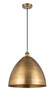 Bristol - 1 Light - 16 inch - Brushed Brass - Cord hung - Mini Pendant (516-1P-BB-MBD-16-BB)