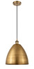 Bristol - 1 Light - 12 inch - Brushed Brass - Cord hung - Mini Pendant (516-1P-BB-MBD-12-BB-LED)