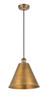 Berkshire - 1 Light - 12 inch - Brushed Brass - Cord hung - Mini Pendant (516-1P-BB-MBC-12-BB-LED)