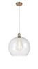 Athens - 1 Light - 14 inch - Brushed Brass - Cord hung - Pendant (516-1P-BB-G124-14-LED)
