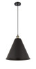 Berkshire - 1 Light - 16 inch - Black Antique Brass - Cord hung - Mini Pendant (516-1P-BAB-MBC-16-BK)