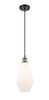 Cindyrella - 1 Light - 7 inch - Black Antique Brass - Cord hung - Mini Pendant (516-1P-BAB-G651-7-LED)