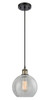 Athens - 1 Light - 8 inch - Black Antique Brass - Cord hung - Mini Pendant (516-1P-BAB-G125-8-LED)