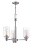 Dardyn 3 Light Chandelier in Brushed Polished Nickel (49823-BNK-C)