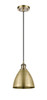Bristol - 1 Light - 8 inch - Antique Brass - Cord hung - Mini Pendant (516-1P-AB-MBD-75-AB-LED)