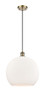 Athens - 1 Light - 14 inch - Antique Brass - Cord hung - Pendant (516-1P-AB-G121-14-LED)