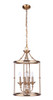 Marlowe 4 Light Foyer in Satin Brass (53734-SB)
