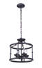 Marlowe 4 Light Convertible Semi Flush In Flat Black (53754-FB)